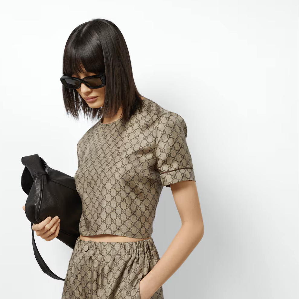 Buy GUCCI GG Supreme print silk top | Krewsa South Africa