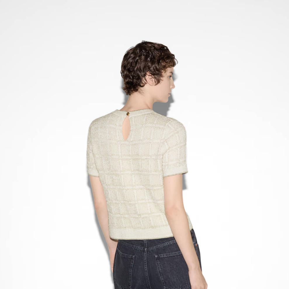 Buy GUCCI Wool and lamé check jacquard top | Krewsa South Africa