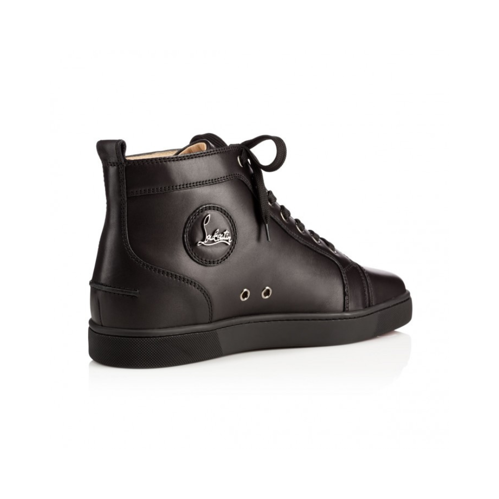 Buy CHRISTIAN LOUBOUTIN Louis High-top sneakers - Calf leather - Black | Krewsa South Africa
