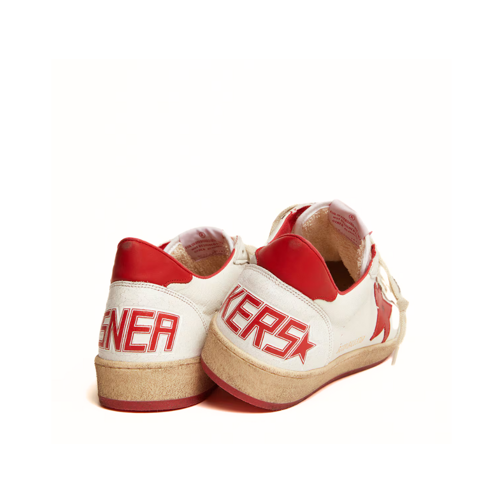 Buy Golden Goose Men's Ball Star in white leather | Krewsa South Africa