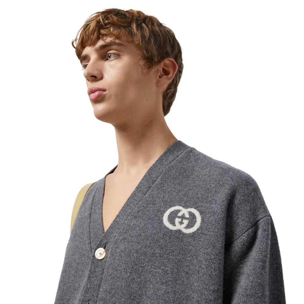 Buy GUCCI KNIT WOOL CARDIGAN WITH INTERLOCKING G | Krewsa South Africa