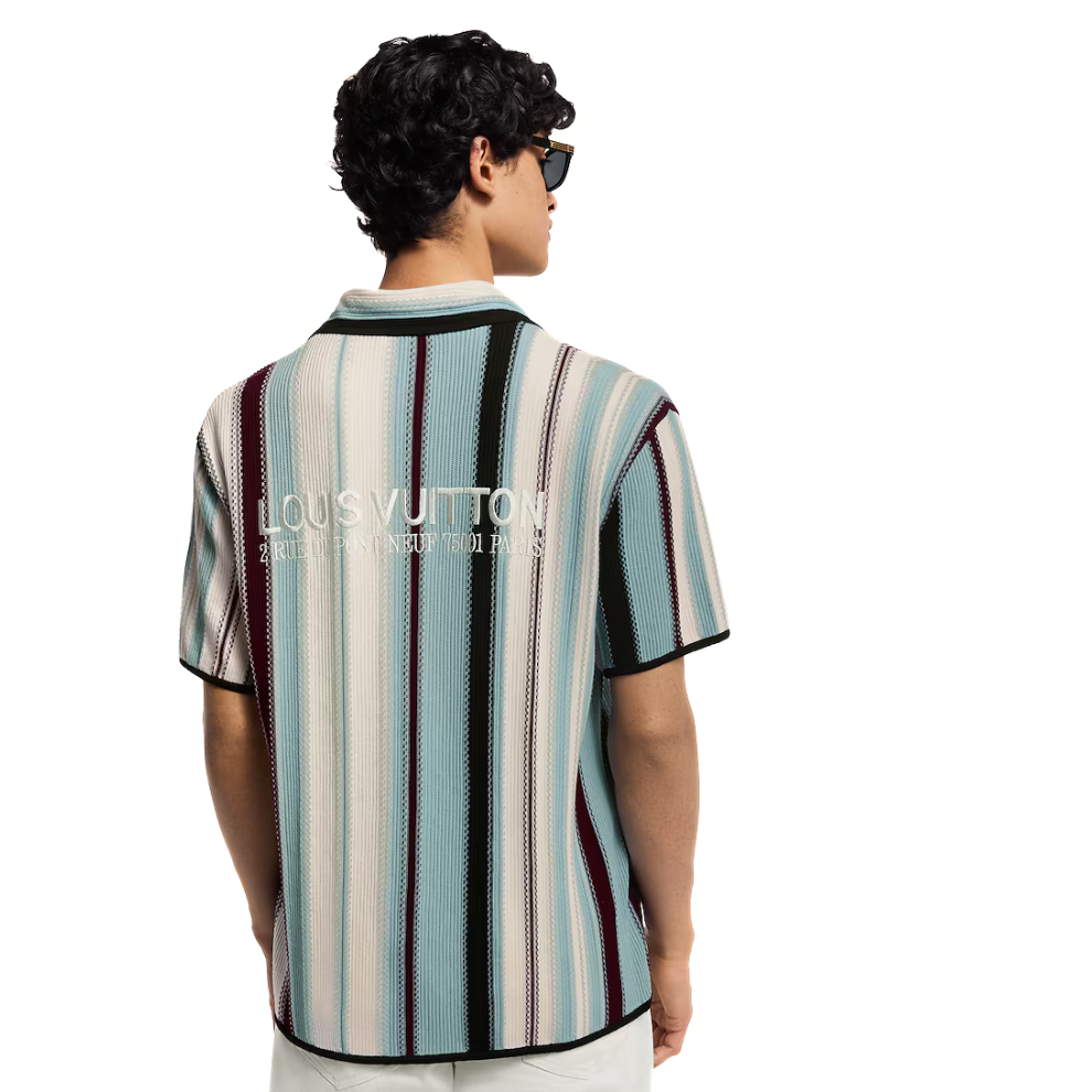 Buy Louis Vuitton Striped Crochet Short-Sleeved Shirt | Krewsa South Africa