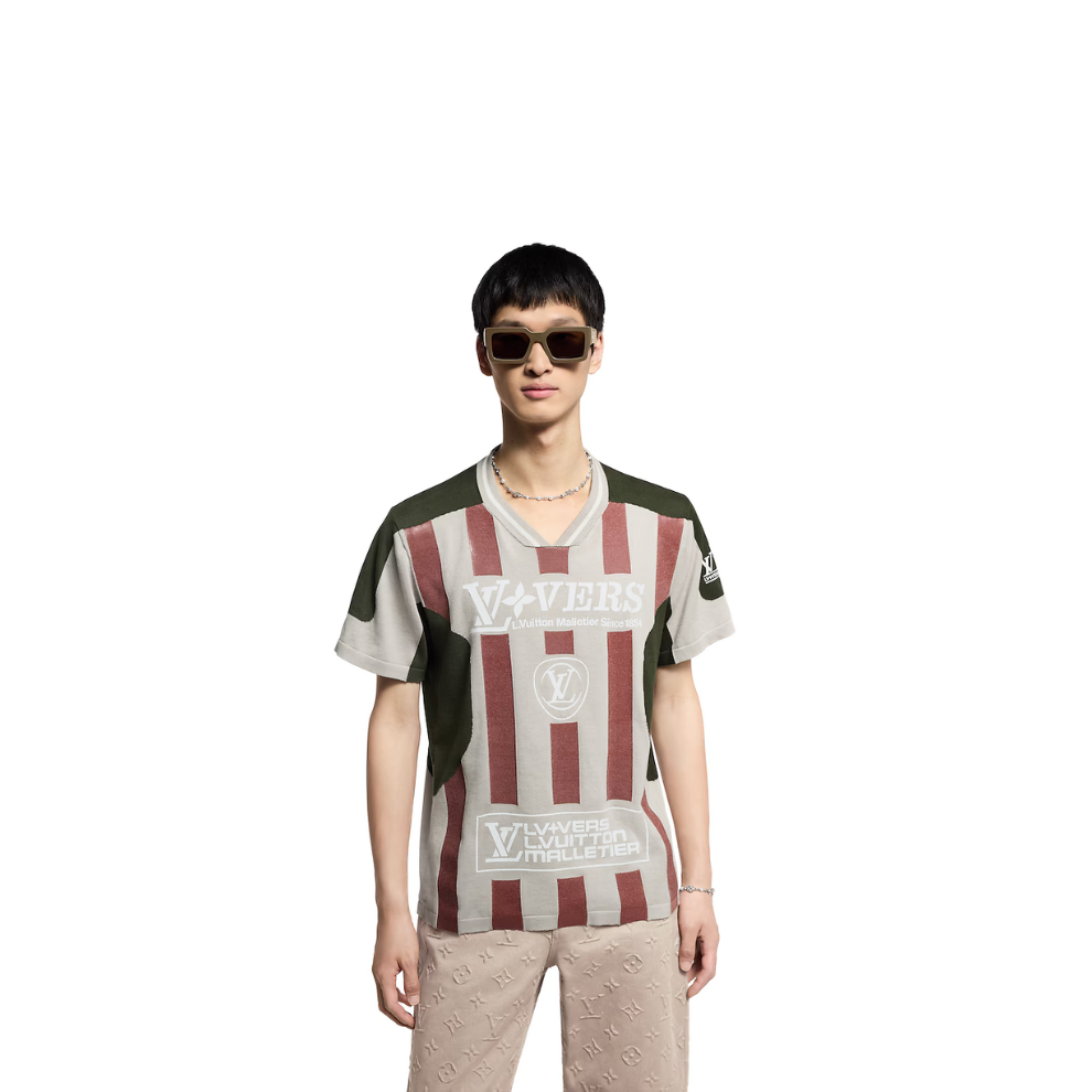 Buy Louis Vuitton Intarsia Short-Sleeved V-Neck Top | Krewsa South Africa