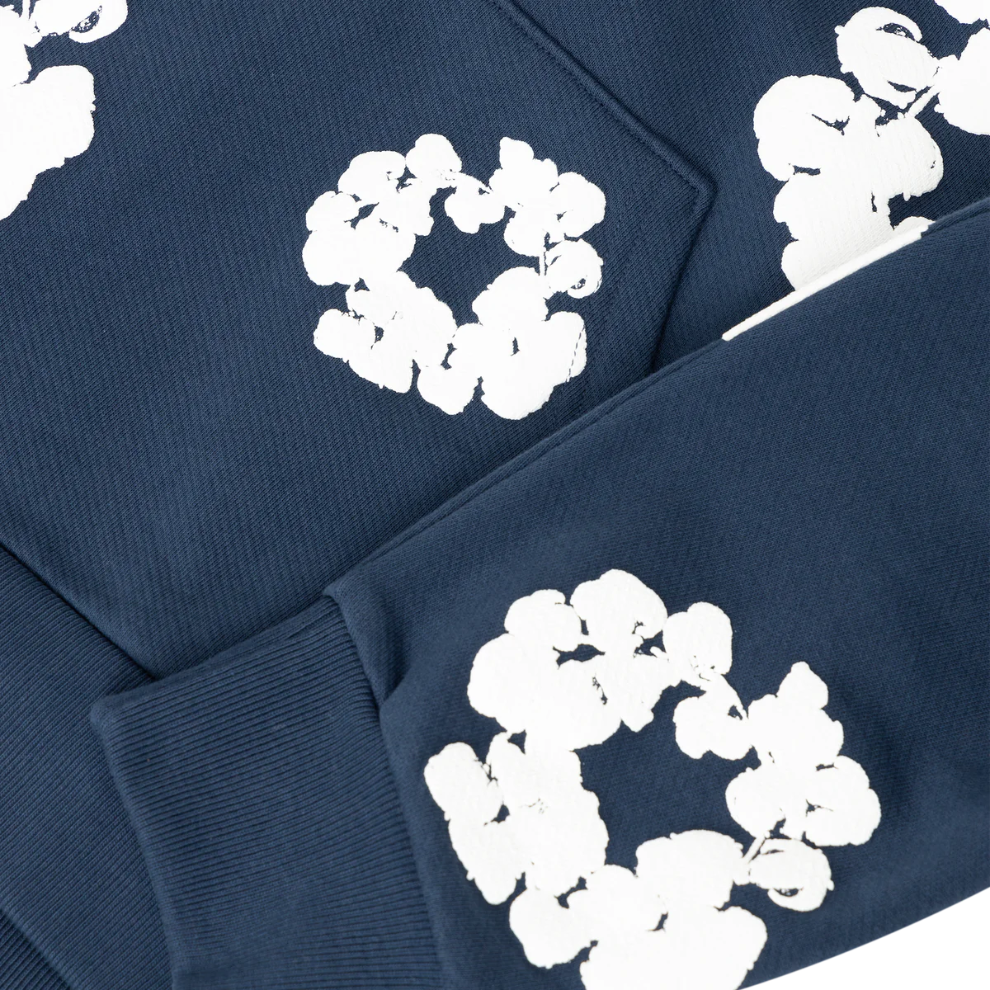 Buy Denim Tears (The Cotton Wreath) Sweatshirt Navy | Krewsa South Africa