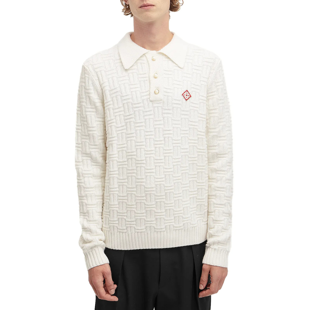 Buy Casablanca Column Stitch Grandpa Polo | Krewsa South Africa