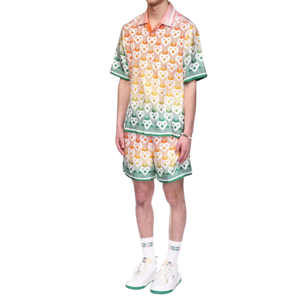 Buy CASABLANCA Gradient Heart Monogram Silk Shirt | Krewsa South Africa