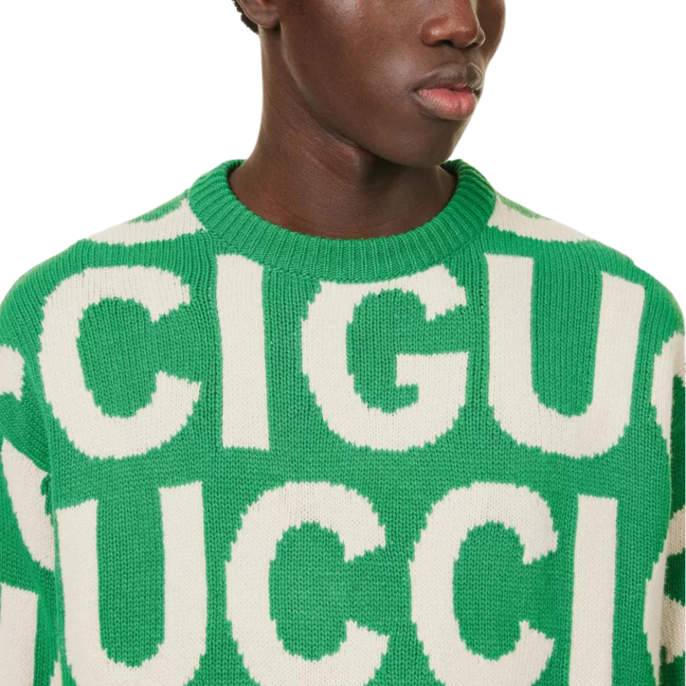 Buy GUCCI Logo-intarsia relaxed-fit wool-knit jumper | Krewsa South Africa