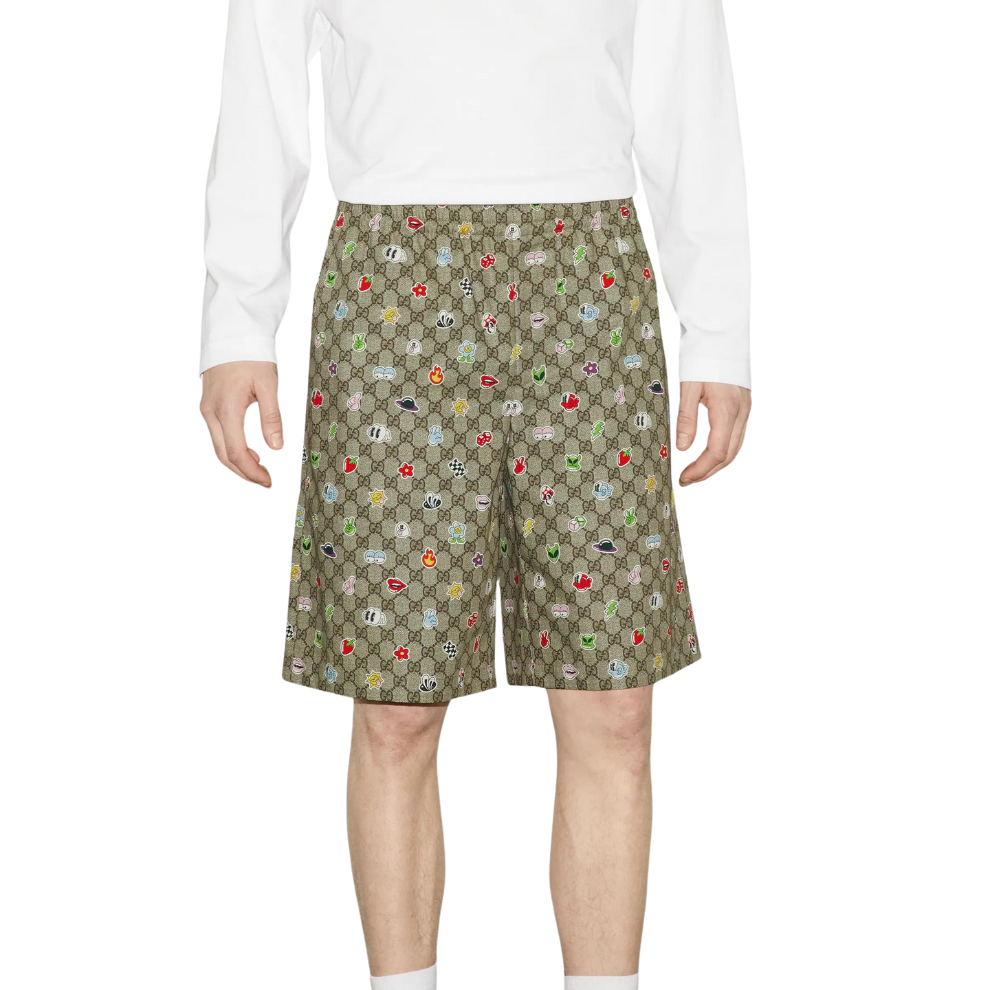 Buy GUCCI COTTON POPLIN SHORTS WITH PRINT | Krewsa South Africa