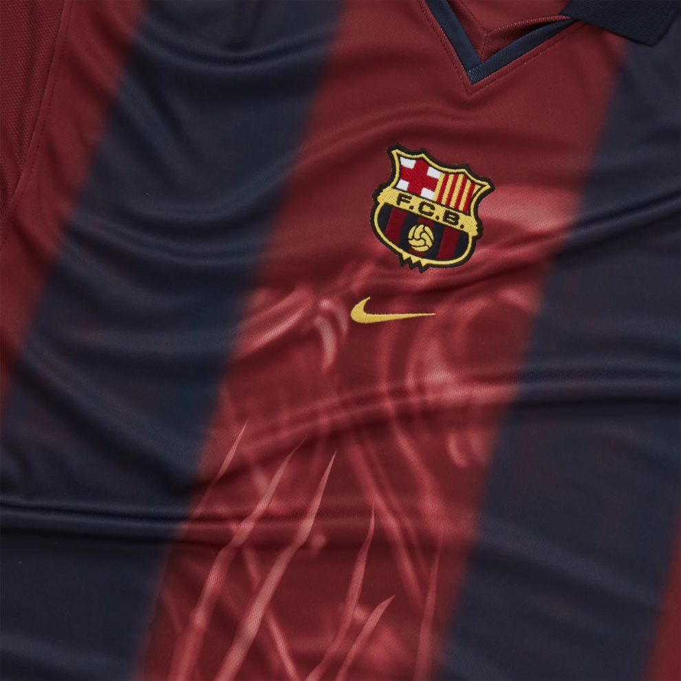 Buy CJ X NIKE X FC BARCELONA RETRO 2000/01 HOME SKELETON JERSEY | Krewsa South Africa