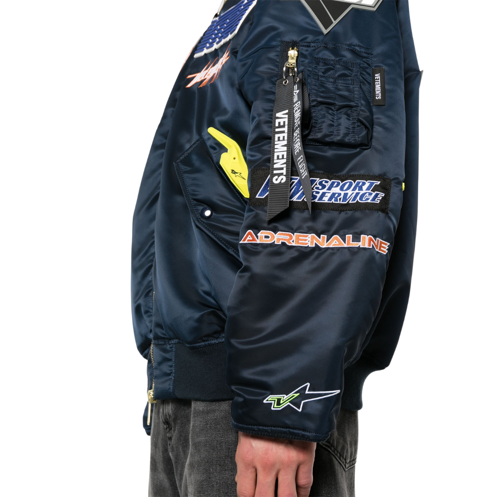 Buy VETEMENTS logo-appliqué bomber jacket | Krewsa South Africa