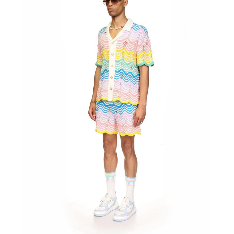 Buy CASABLANCA Gradient Wave Knit Shirt | Krewsa South Africa