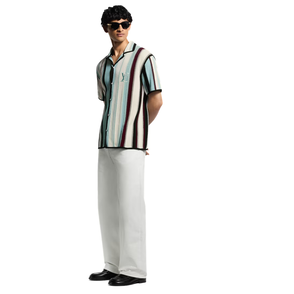 Buy Louis Vuitton Striped Crochet Short-Sleeved Shirt | Krewsa South Africa