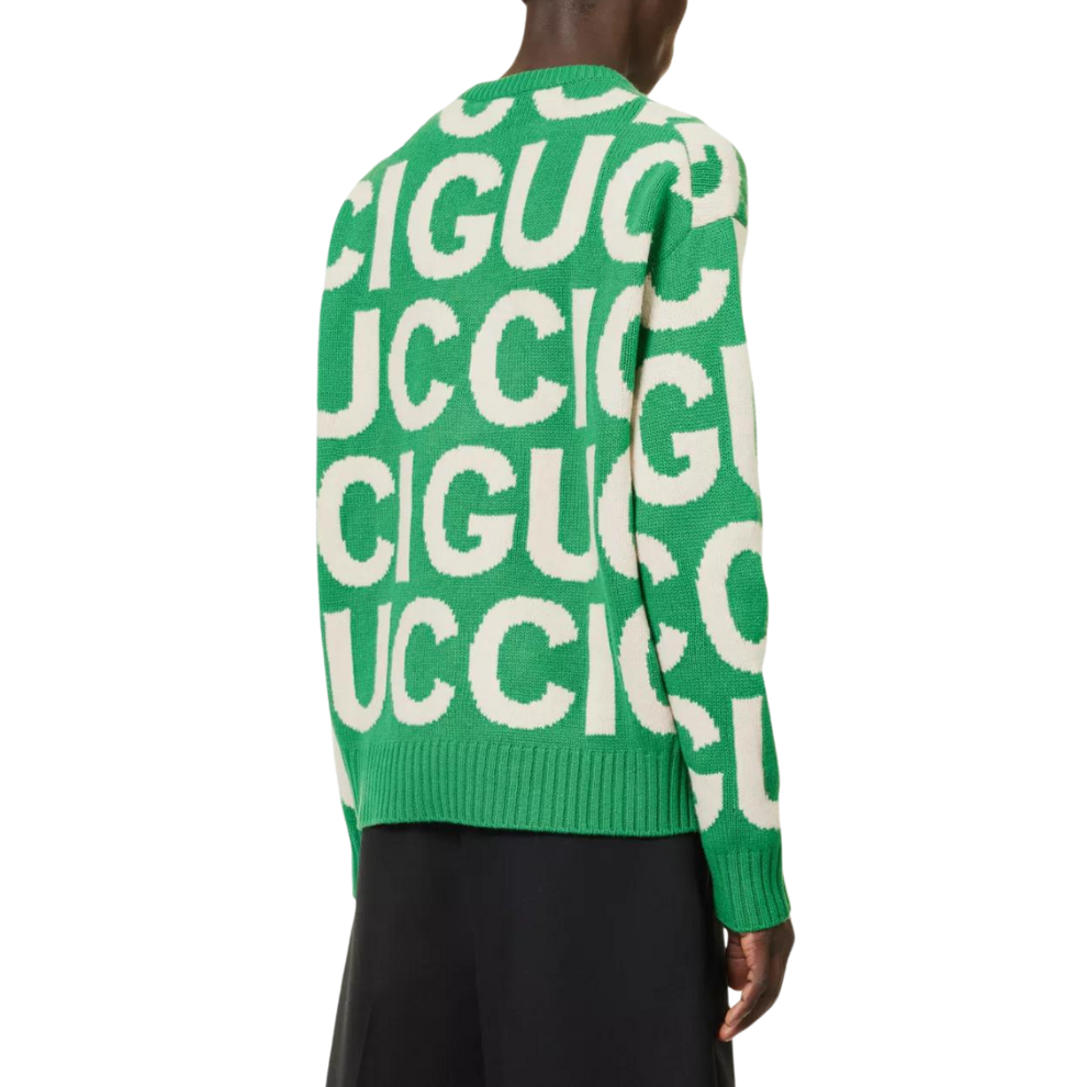 Buy GUCCI Logo-intarsia relaxed-fit wool-knit jumper | Krewsa South Africa