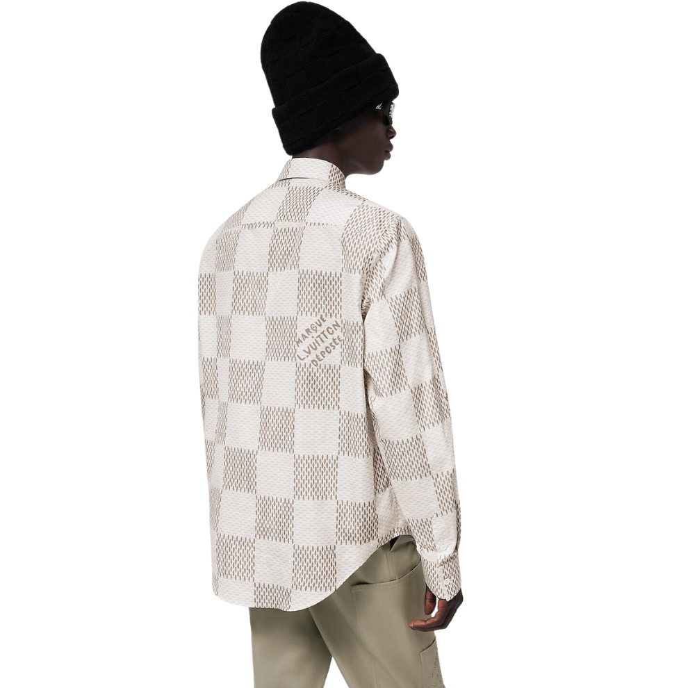 Buy LOUIS VUITTON Damier Long-Sleeved Classic Cotton Shirt | Krewsa South Africa