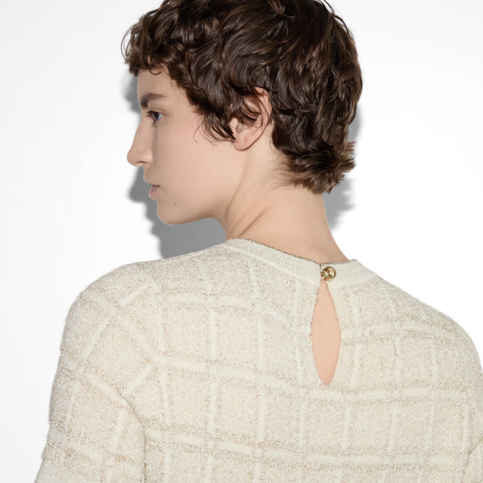 Buy GUCCI Wool and lamé check jacquard top | Krewsa South Africa