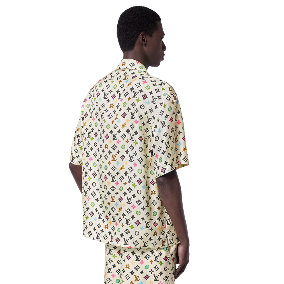 Buy LOUIS VUITTON Monogram Printed Short-Sleeved Silk Shirt | Krewsa South Africa