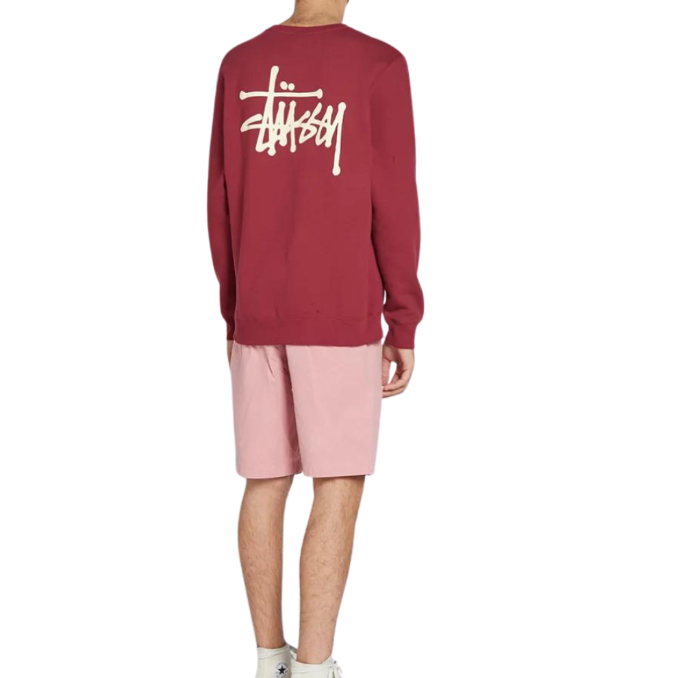 Buy STUSSY BASIC CREW SWEAT Wine | Krewsa South Africa
