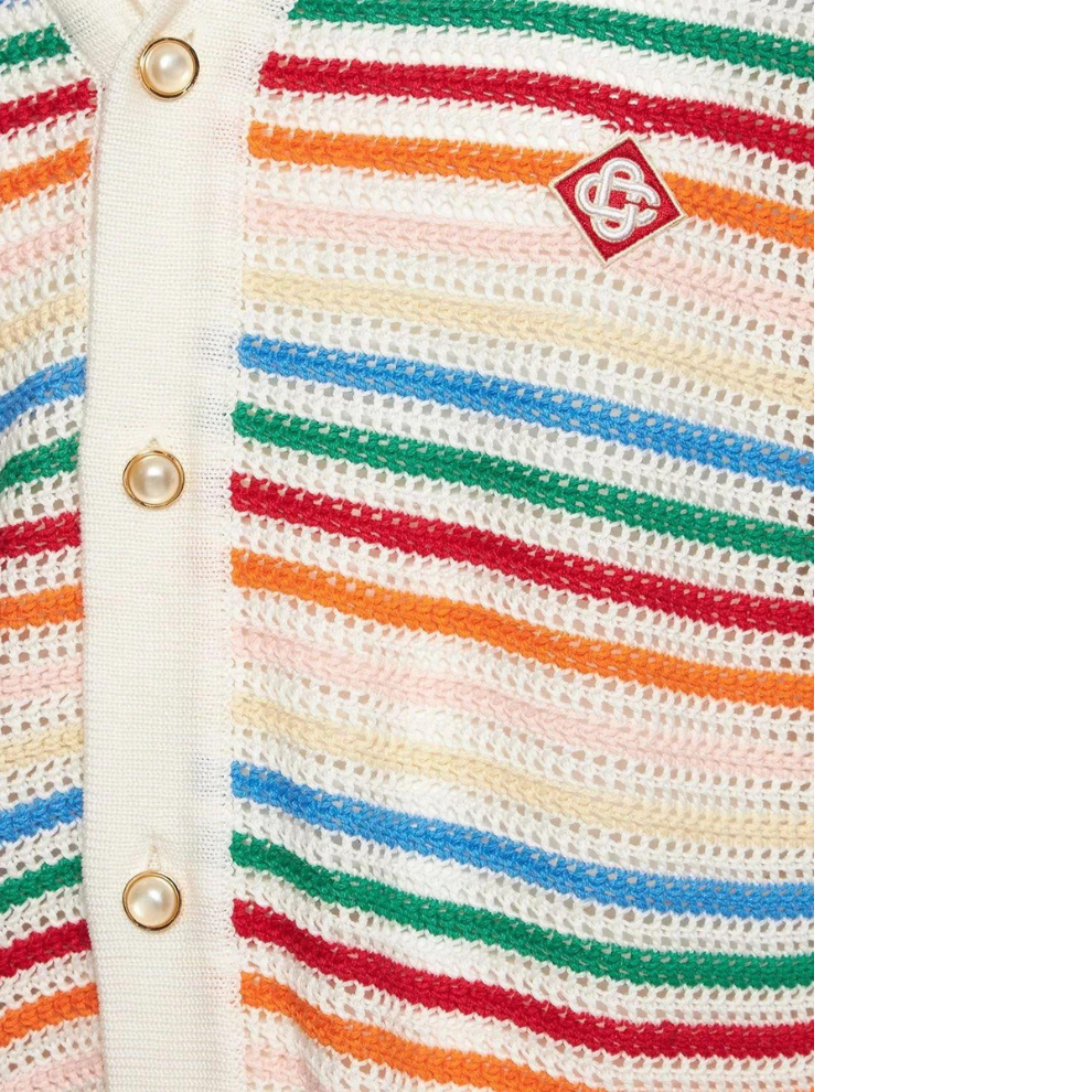 Buy CASABLANCA Braid Striped Shirt In Rainbow Stripe | Krewsa South Africa
