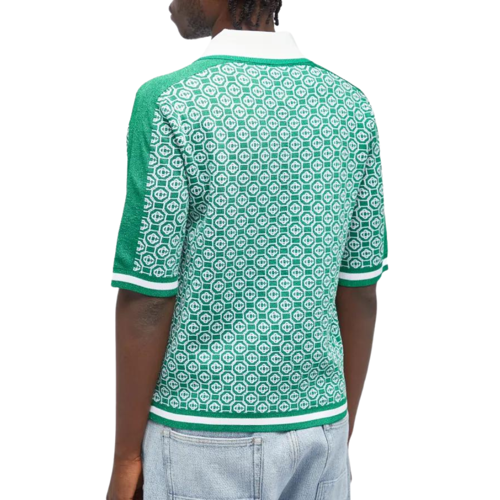 Buy CASABLANCA LUREX JACQUARD POLO Green | Krewsa South Africa