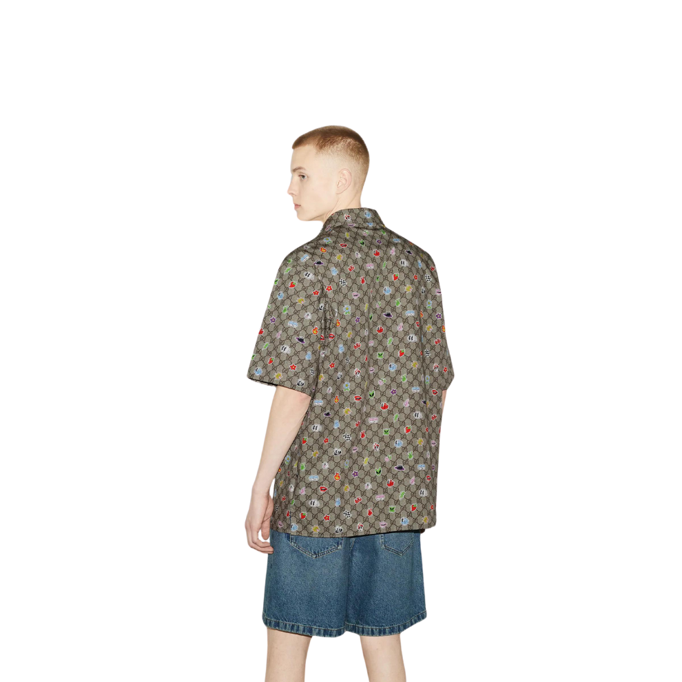 Buy GUCCI COTTON POPLIN SHIRT WITH PRINT | Krewsa South Africa
