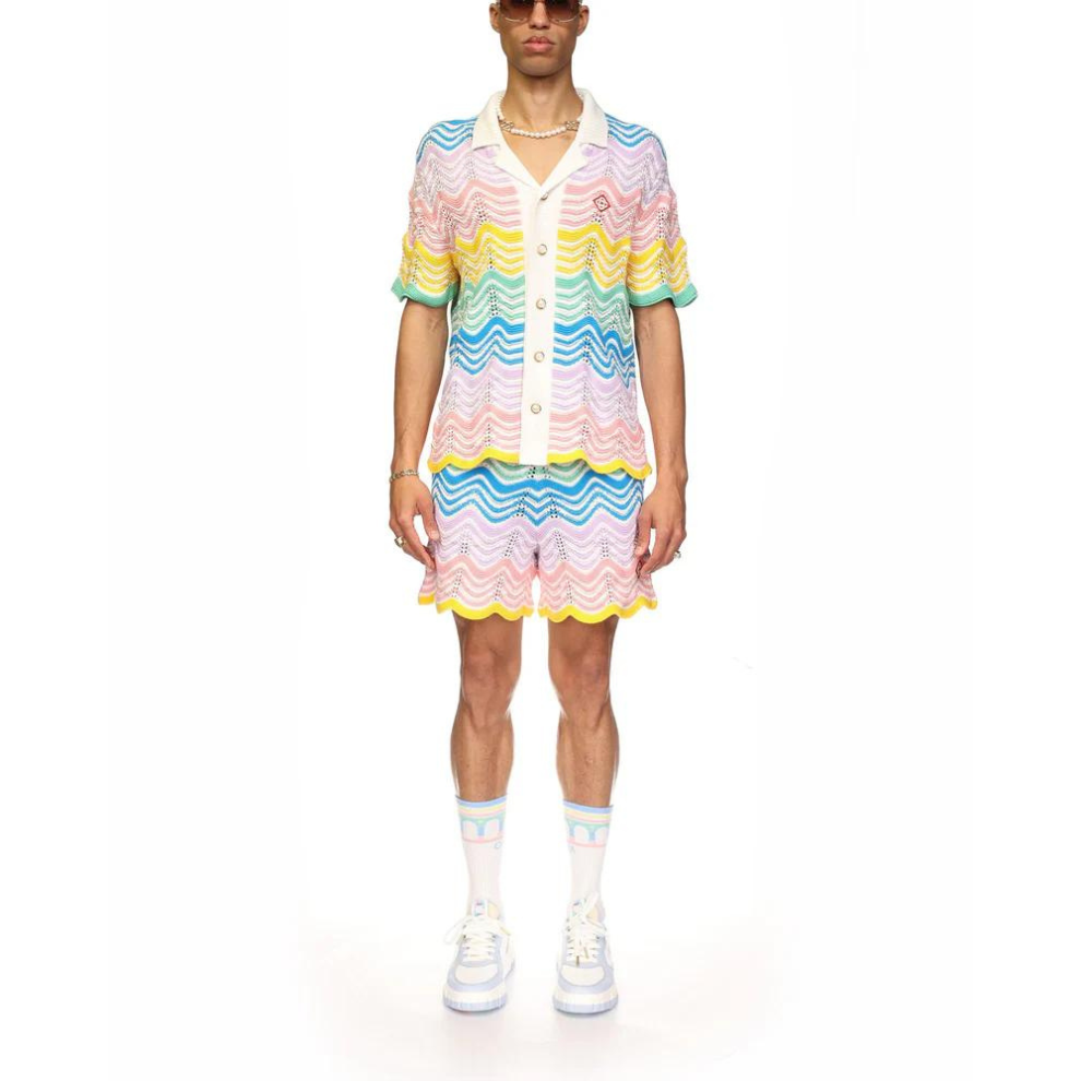 Buy CASABLANCA Gradient Wave Knit Shirt | Krewsa South Africa