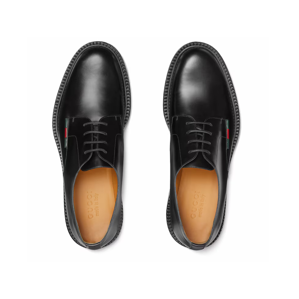 Buy Gucci Men's lace-up shoe with leather Web | Krewsa South Africa