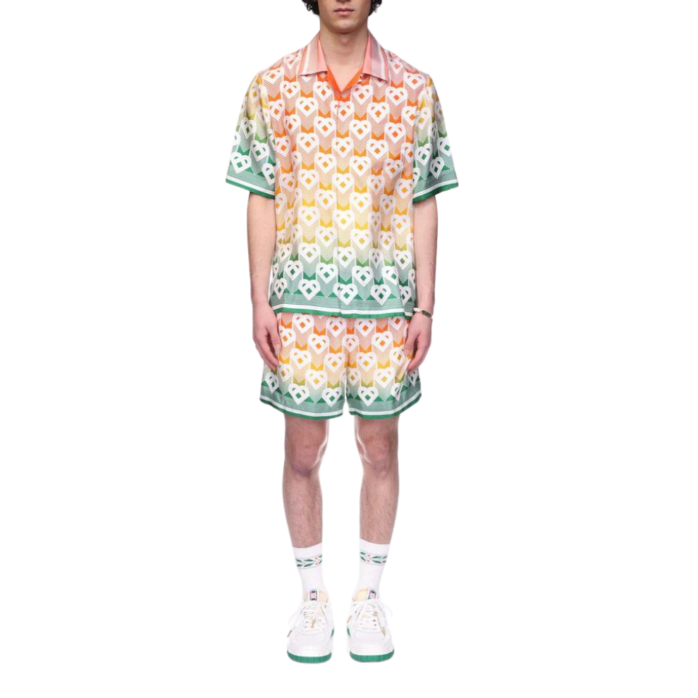 Buy CASABLANCA Gradient Heart Monogram Silk Shirt | Krewsa South Africa