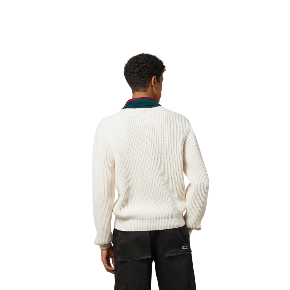 Buy GUCCI KNIT WOOL JUMPER WITH WEB | Krewsa South Africa