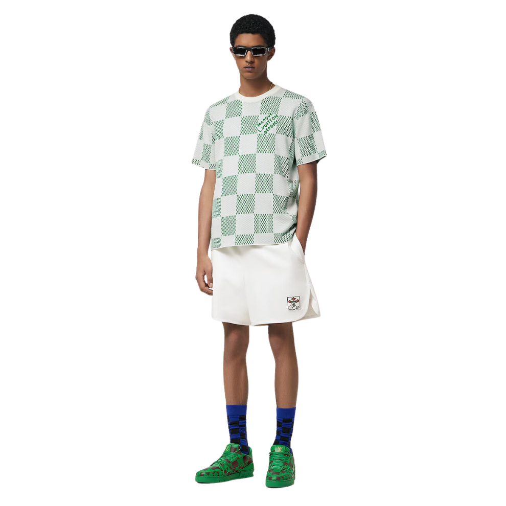 Buy LOUIS VUITTON Damier Knitted Short-Sleeved Crewneck | Krewsa South Africa
