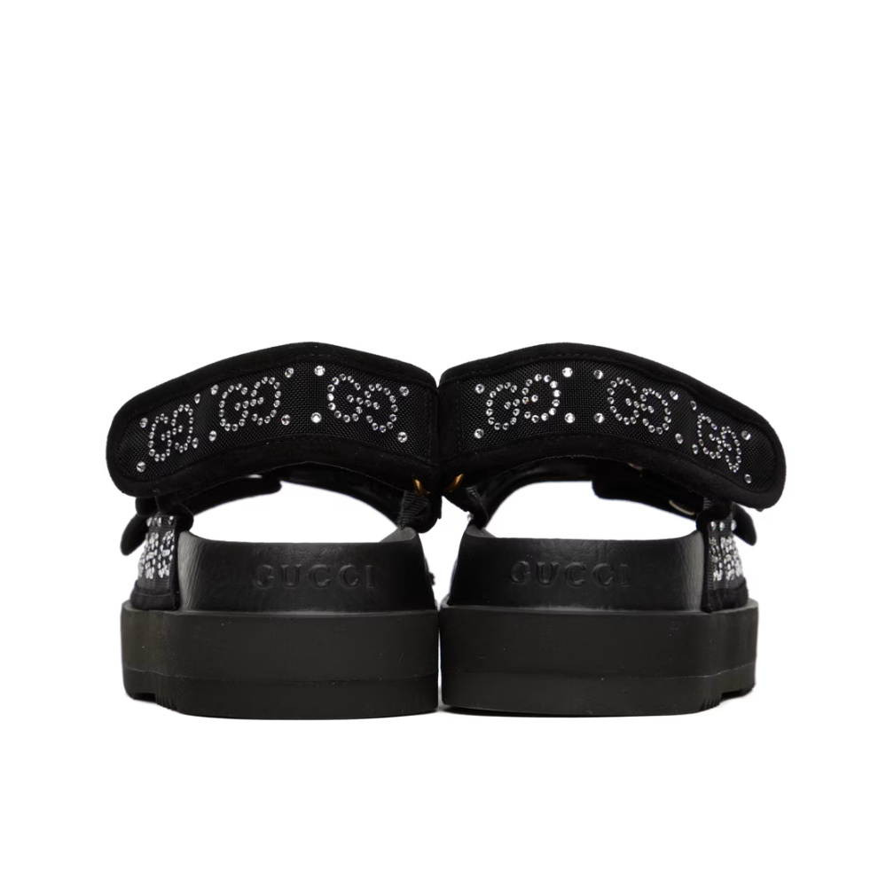 Buy GUCCI Black Crystal GG Sandals | Krewsa South Africa