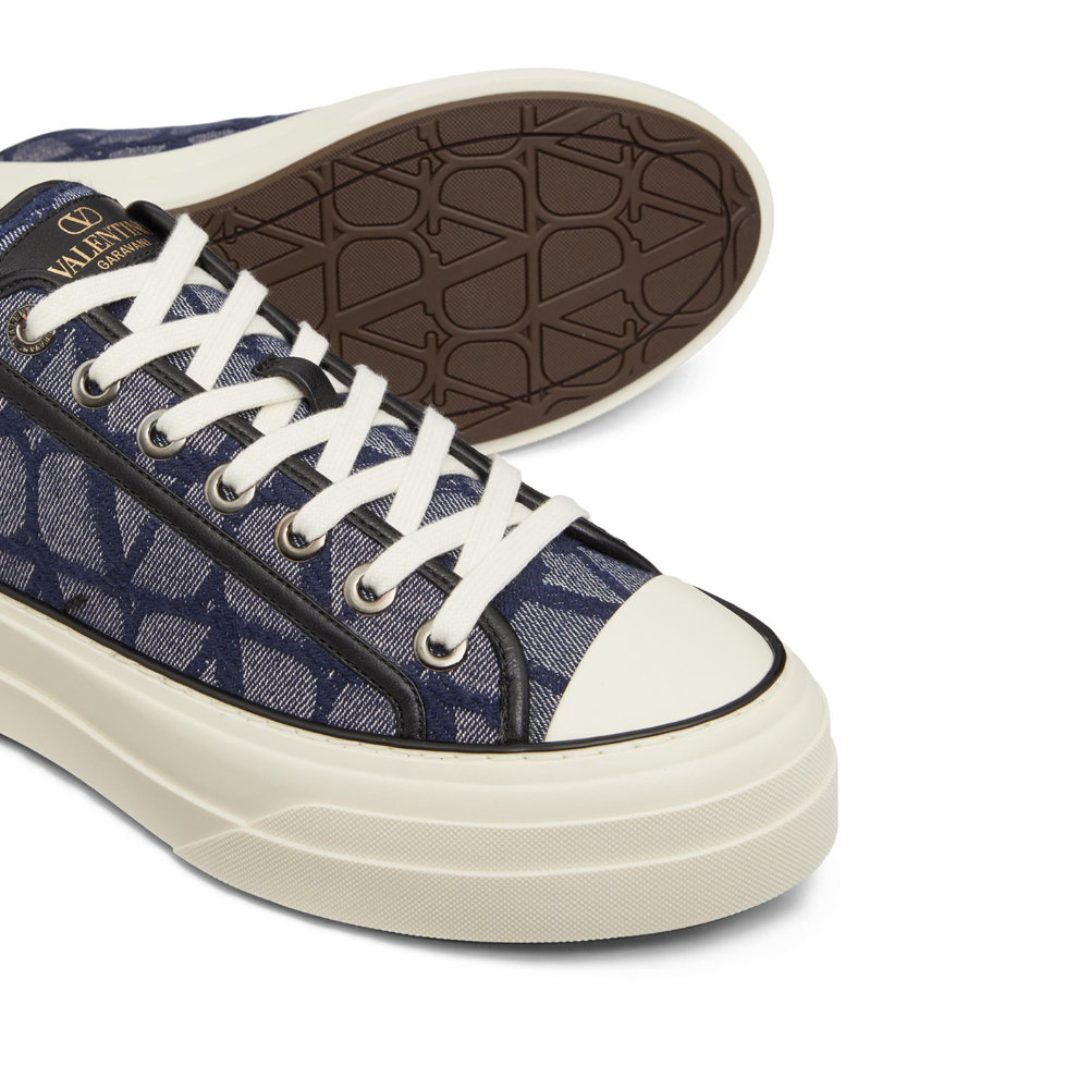Buy VALENTINO GARAVANI DENIM-EFFECT JACQUARD TOIL Sneakers | Krewsa South Africa