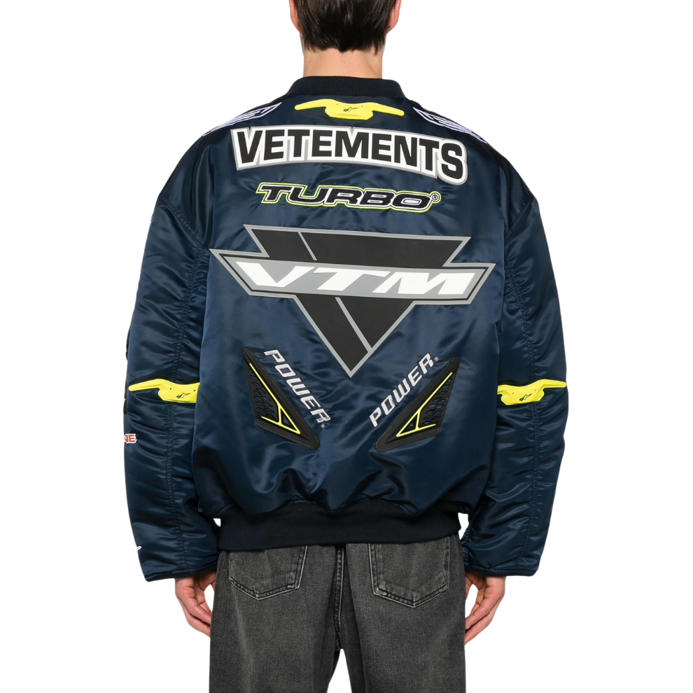 Buy VETEMENTS logo-appliqué bomber jacket | Krewsa South Africa