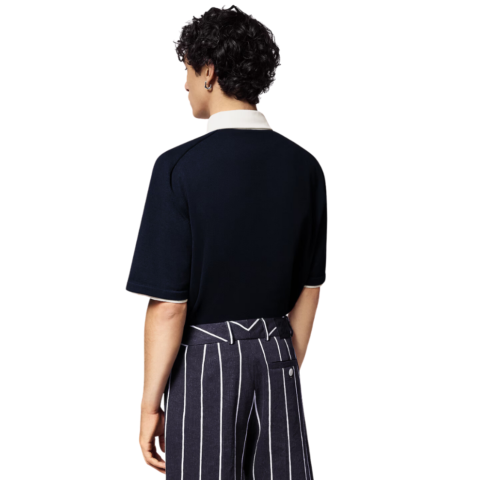 Buy Louis Vuitton Embroidered Short-Sleeved Cotton Blend Polo Shirt | Krewsa South Africa