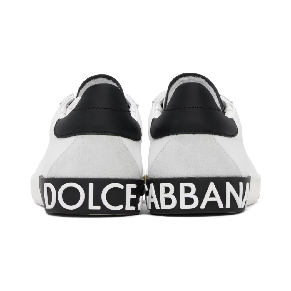 Buy DOLCE & GABBANA White Calfskin Portofino Vintage Sneakers | Krewsa South Africa