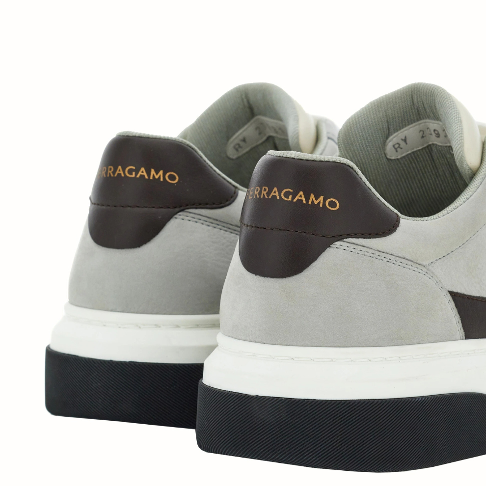 Buy Ferragamo Gancini-embroidered leather sneakers | Krewsa South Africa