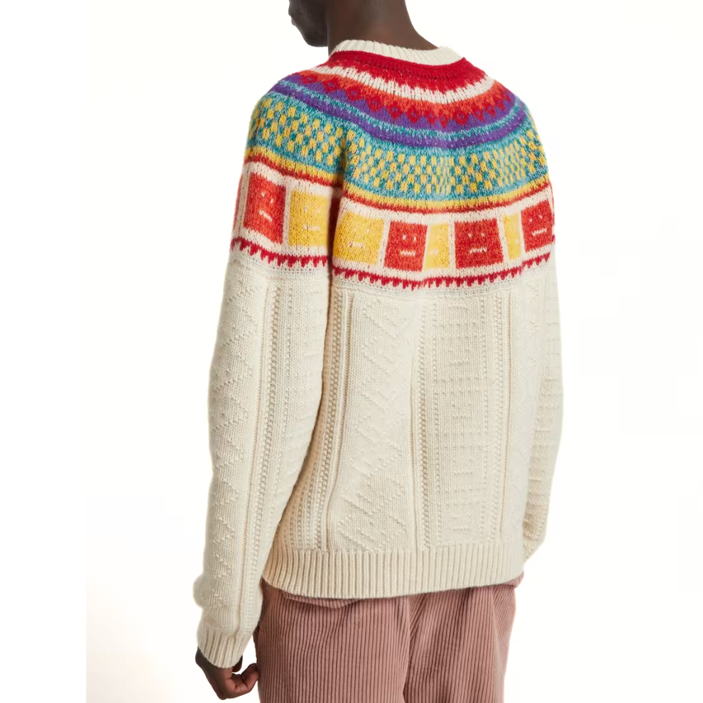 Buy Acne Studios Fair-Isle Rainbow Intarsia Knitted Jumper | Krewsa South Africa