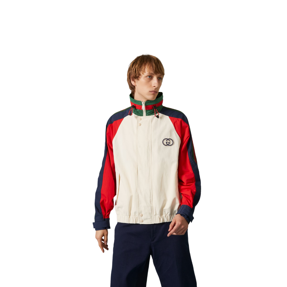 Buy GUCCI COTTON NYLON JACKET WITH PATCH | Krewsa South Africa
