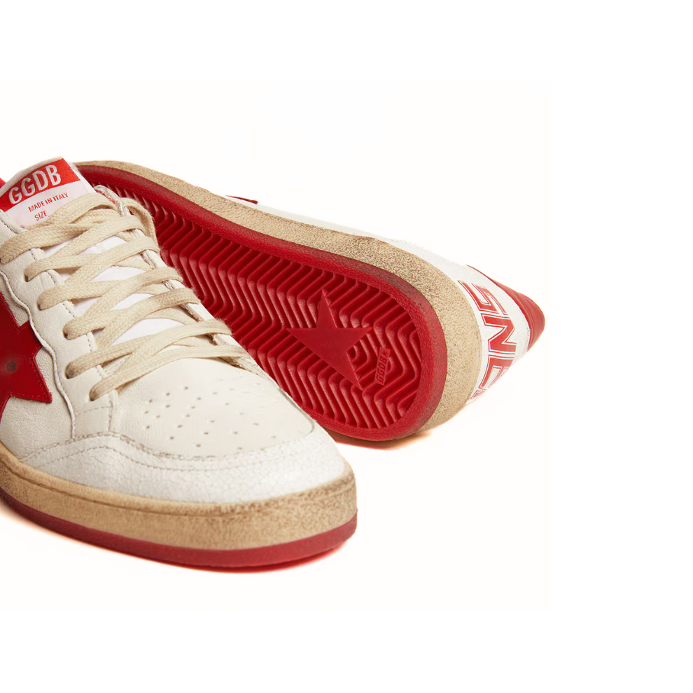 Buy Golden Goose Men's Ball Star in white leather | Krewsa South Africa