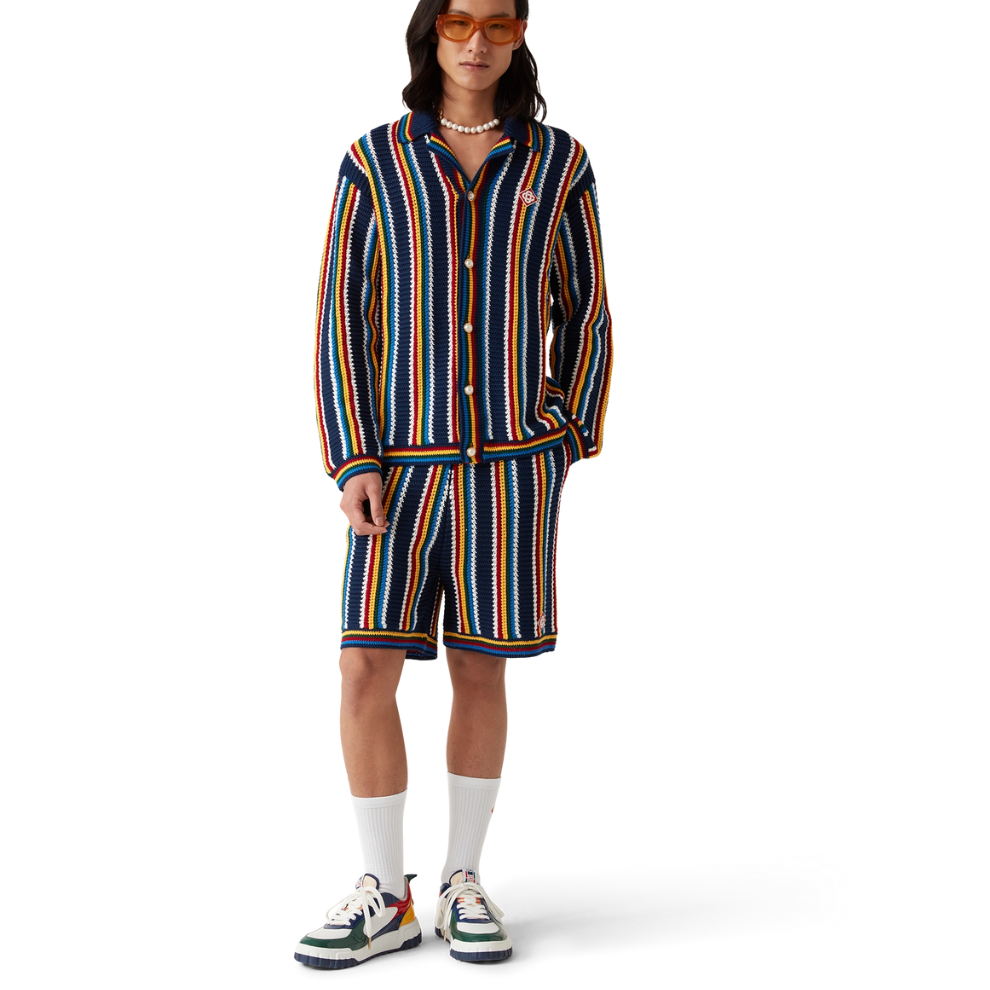 Buy CASABLANCA crochet-knit shirt jacket | Krewsa South Africa