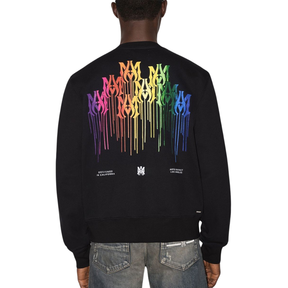 Buy AMIRI Drip Ogo-Print Sweatshirt - Black | Krewsa South Africa