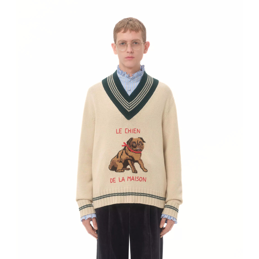 Buy Valentino Le Chien De La Maison Jacquard Wool Sweater | Krewsa South Africa