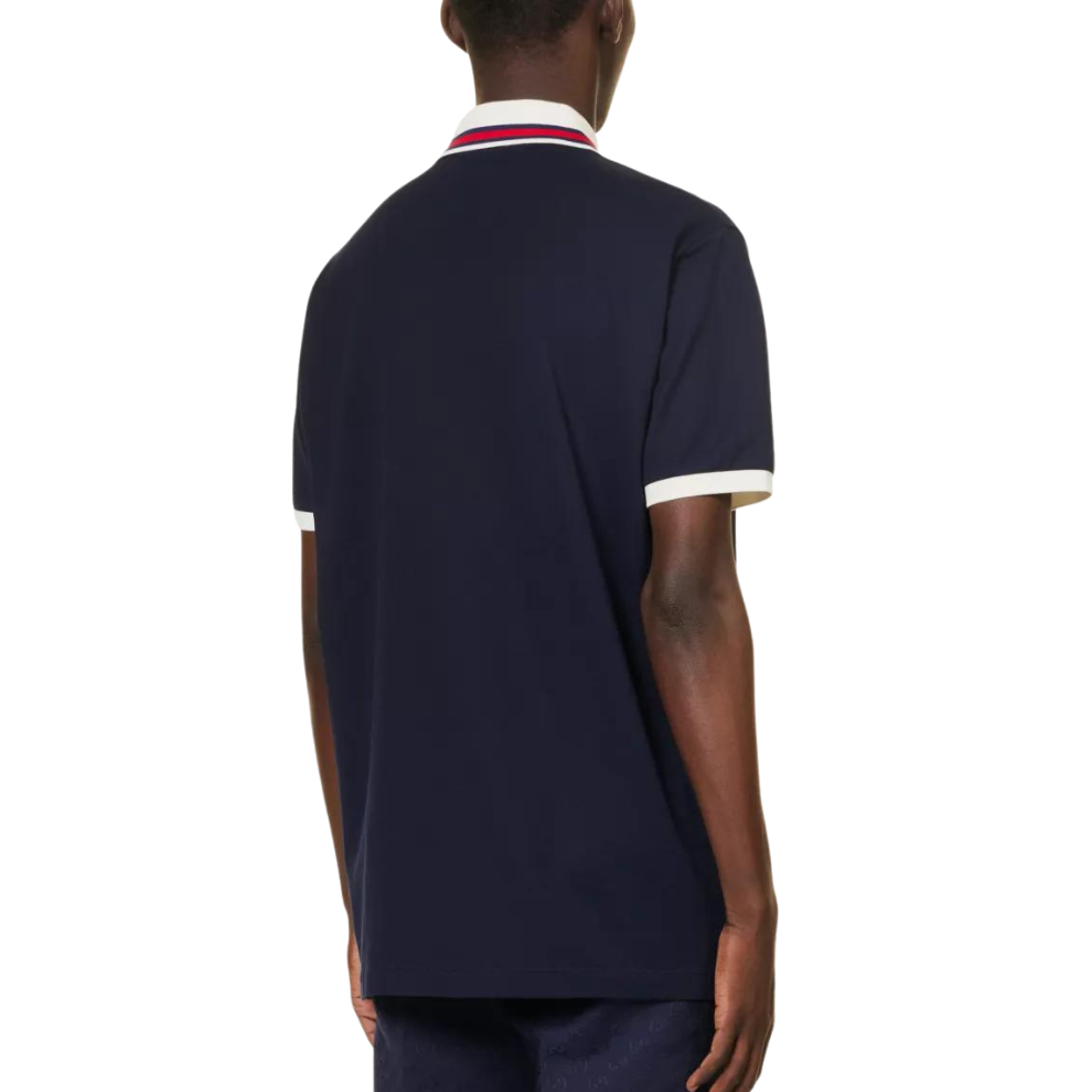 Buy GUCCI Stripe-collar short-sleeve stretch-cotton piqué polo shirt | Krewsa South Africa