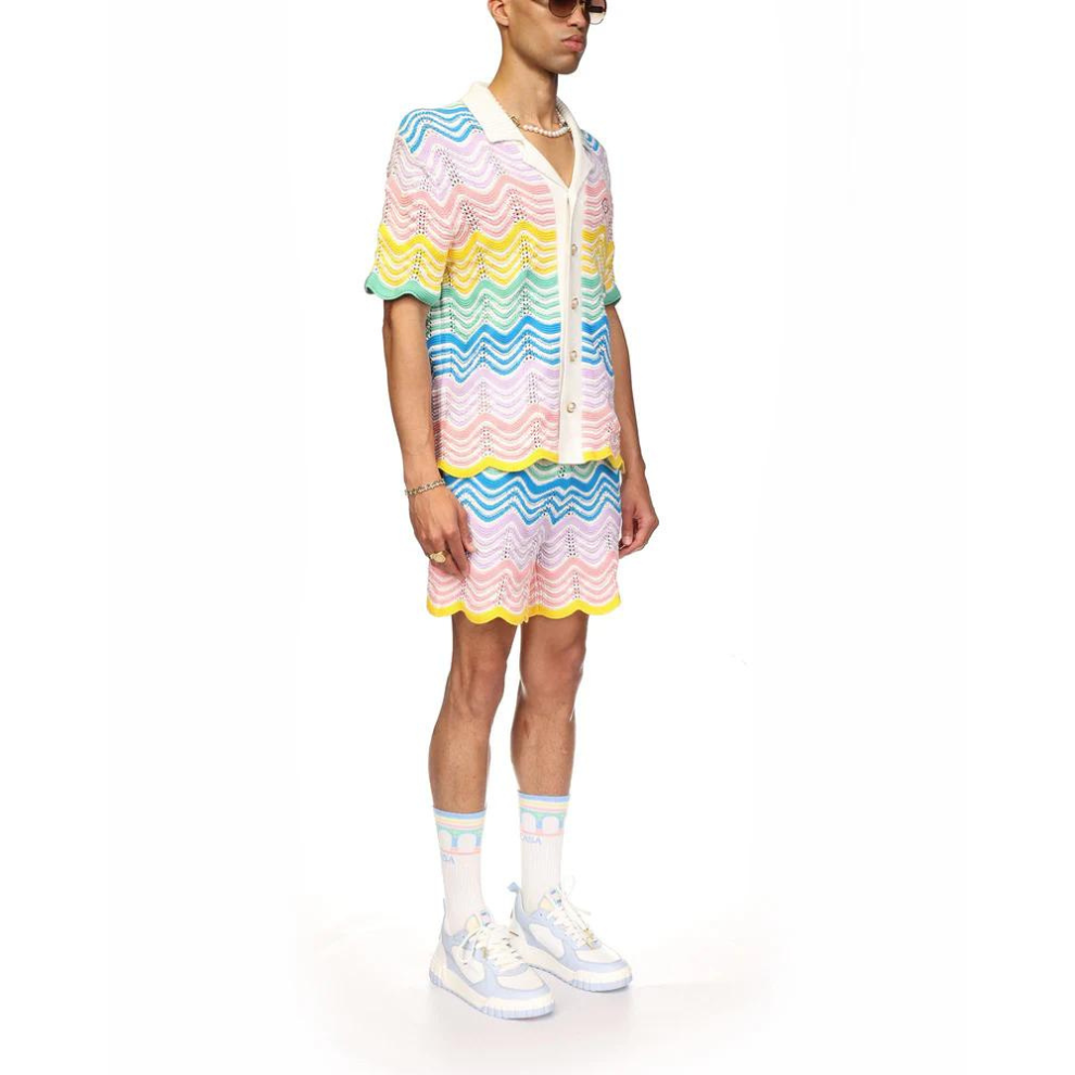 Buy CASABLANCA Gradient Wave Knit Shirt | Krewsa South Africa