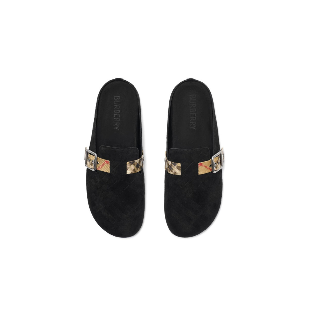 Buy Burberry Check Suede Urchin Clogs | Krewsa South Africa