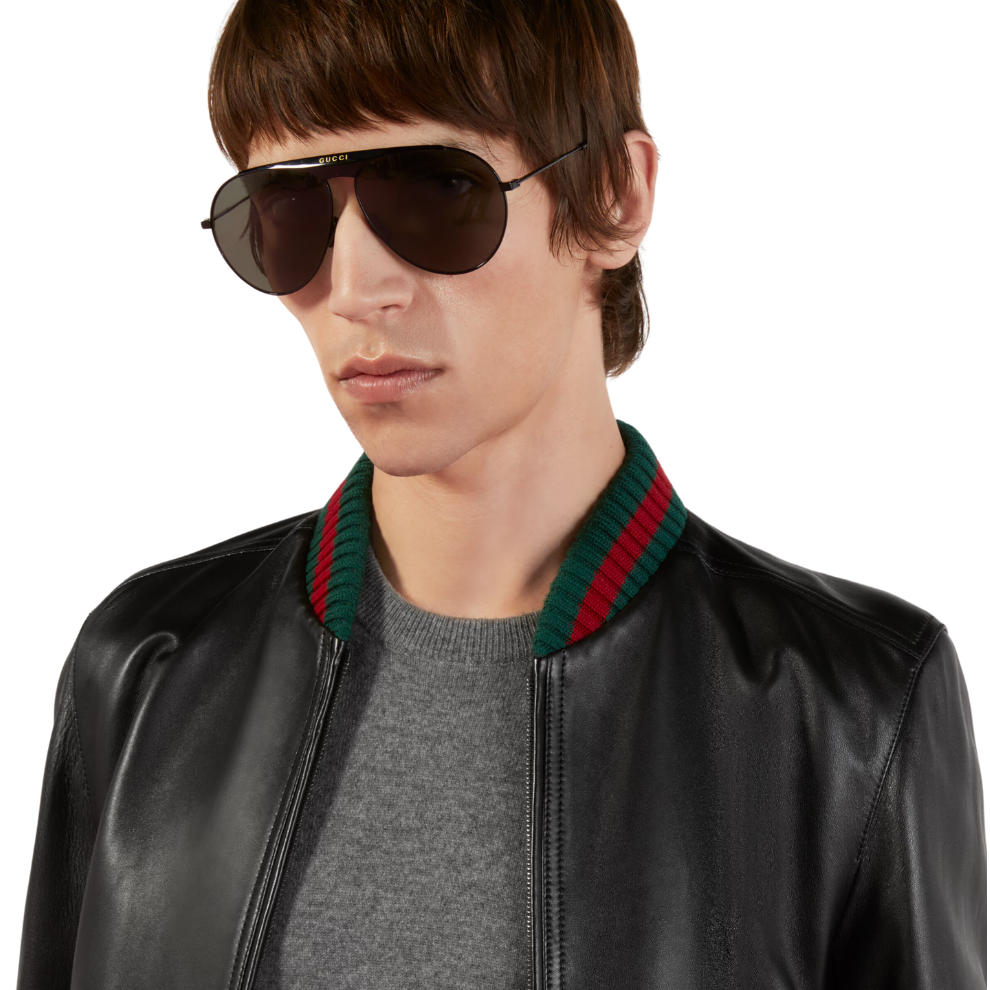 Buy GUCCI LEATHER JACKET WITH WEB | Krewsa South Africa