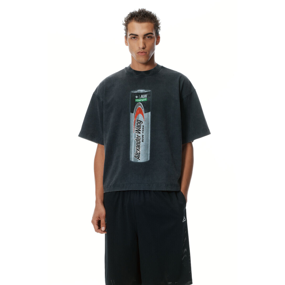 Buy Alexander Wang Battery Logo-Print Graphic T-Shirt | Krewsa South Africa