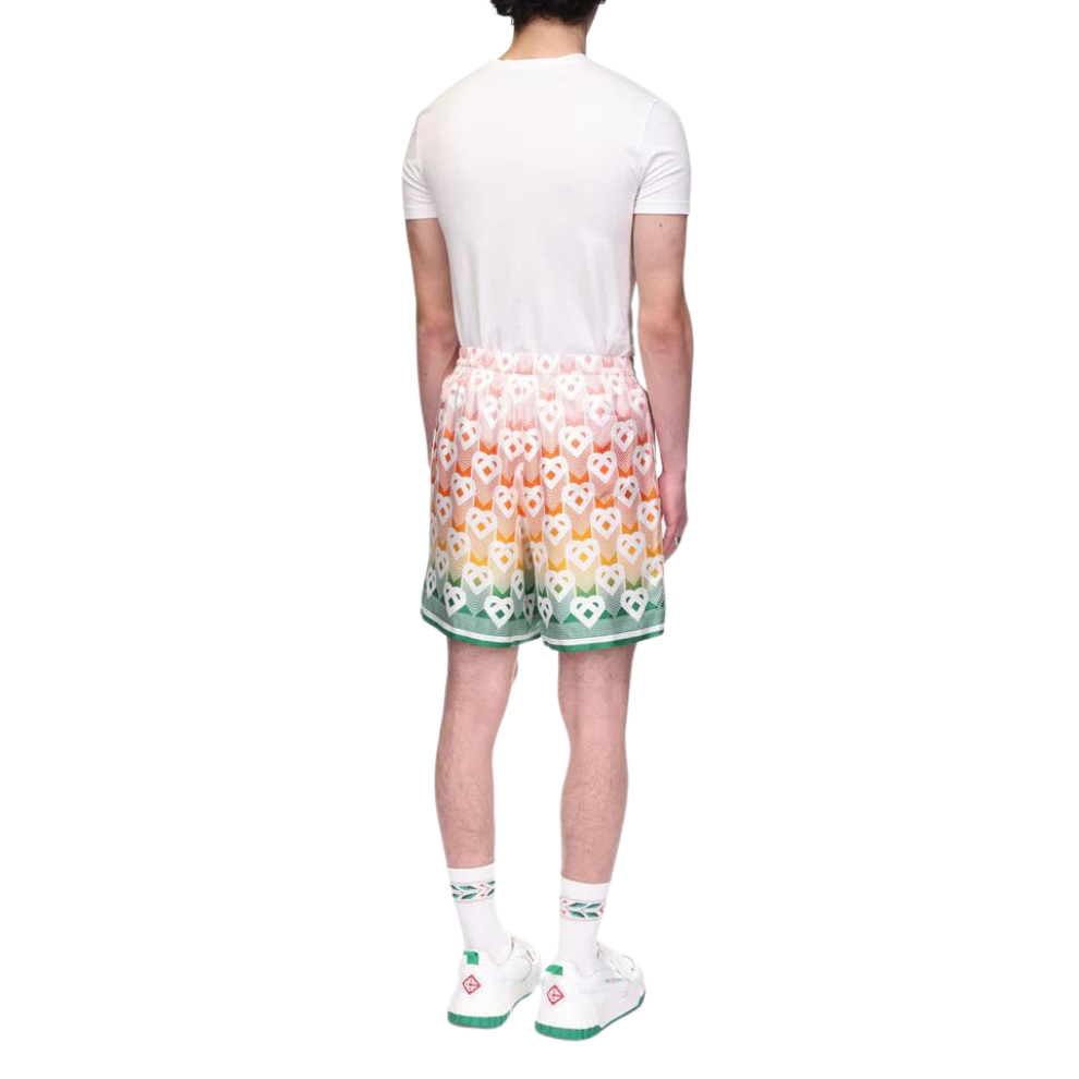 Buy CASABLANCA Gradient Heart Monogram Silk Shorts | Krewsa South Africa