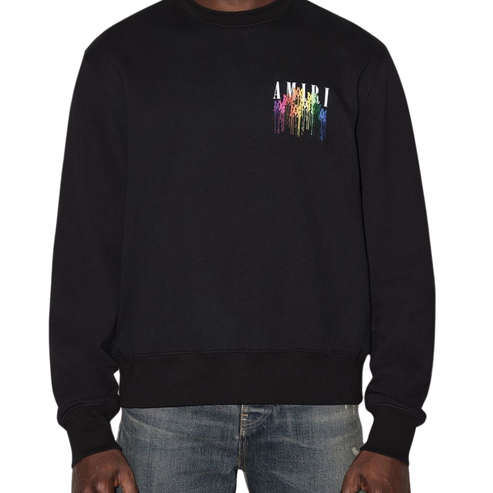 Buy AMIRI Drip Ogo-Print Sweatshirt - Black | Krewsa South Africa