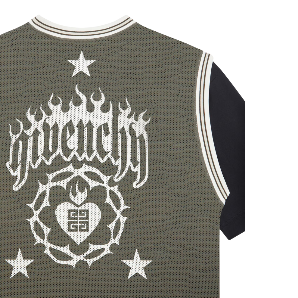 Buy GIVENCHY overlapped t-shirt in mesh and jersey | Krewsa South Africa