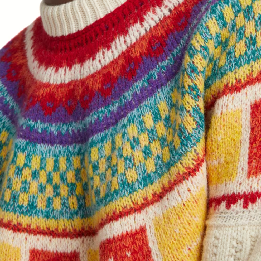 Buy Acne Studios Fair-Isle Rainbow Intarsia Knitted Jumper | Krewsa South Africa